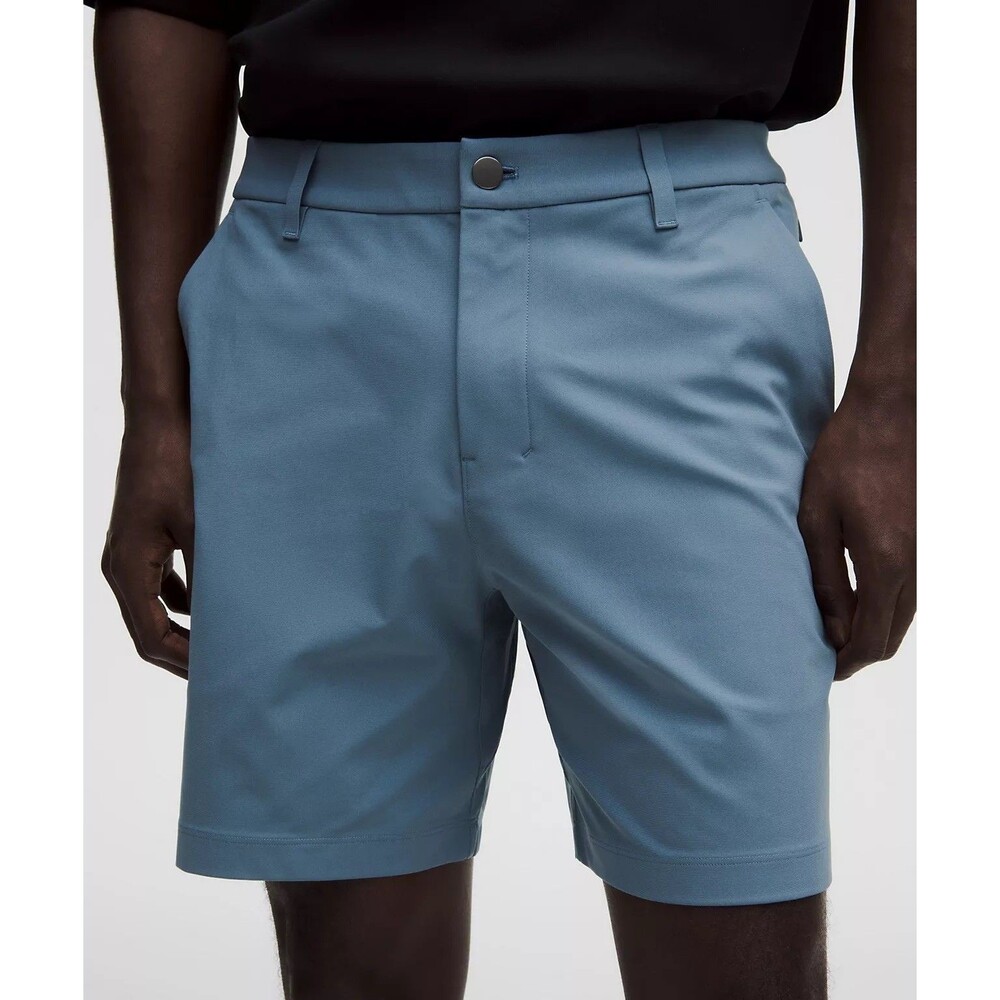 Lululemon ABC WovenAir Shorts Men’s 33 Blue 9" Textured Stretch